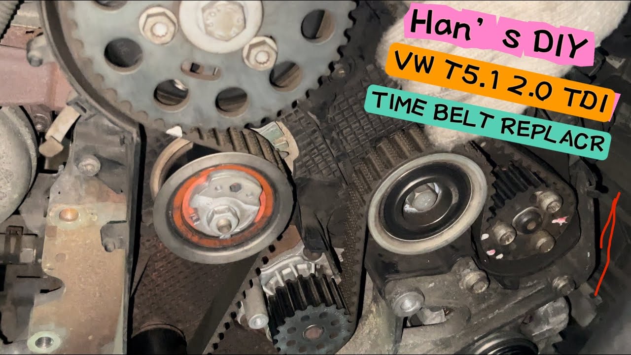 VW T5.1 2.0 TDI time belt replace