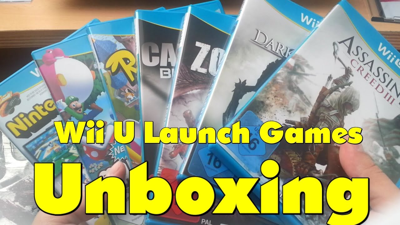 Wii U Launch Games Unboxing - German