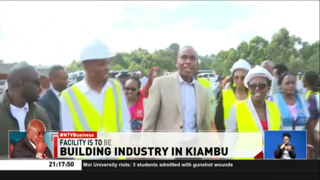 Kiambu county govt starts the construction of a 500 million shilling Industrial Park at Waruhiu Farm