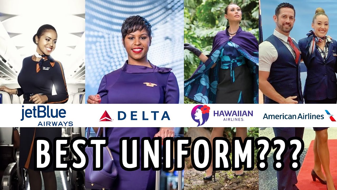 BEST FLIGHT ATTENDANT UNIFORMS FROM THE U.S | American, JetBlue, Hawaiian or Delta?