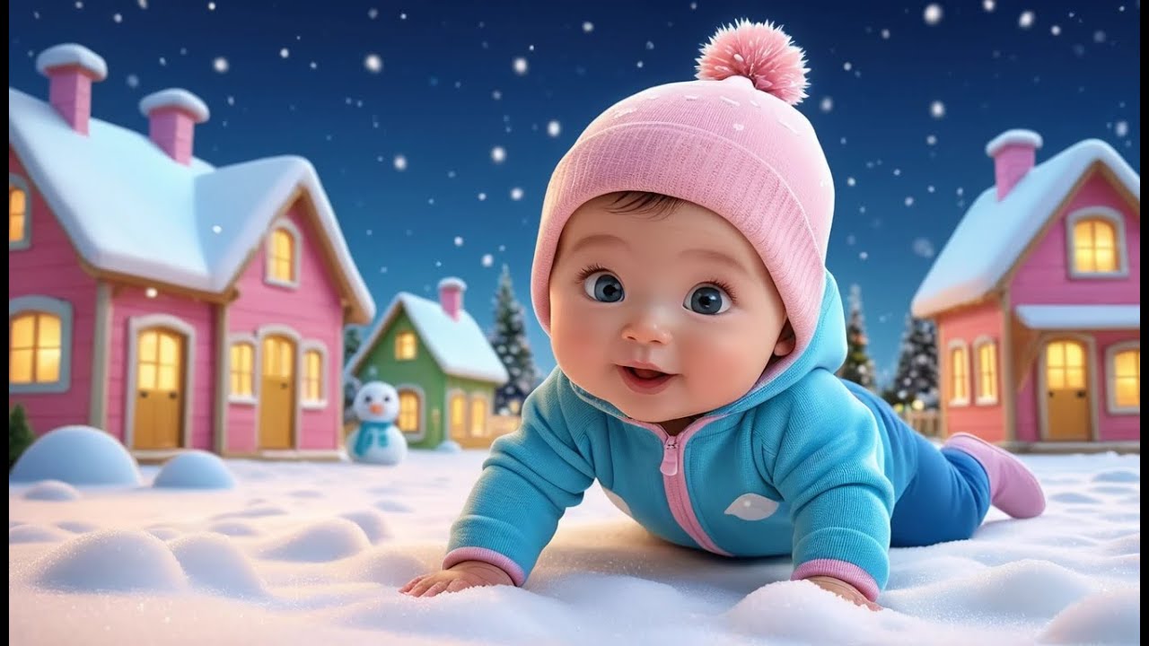 Baby Snow Crawl | Fun Learning & Action Song for Toddlers