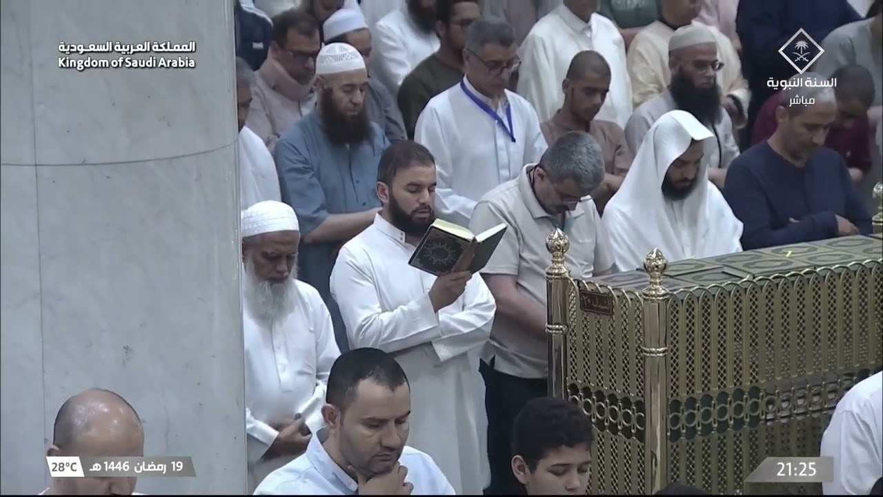 تلاوة ليلة 20 رمضان 1446 هـ من صلاة التراويح من المسجد النبوي | الشيخ أحمد طالب حميد