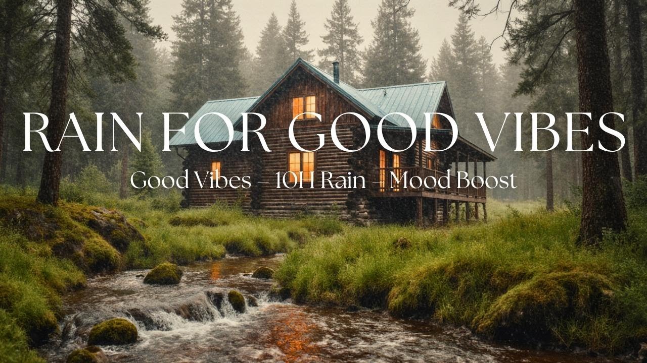 Rain Sounds No Music – 10 Hours Rain for Good Vibes & Mood Boost
