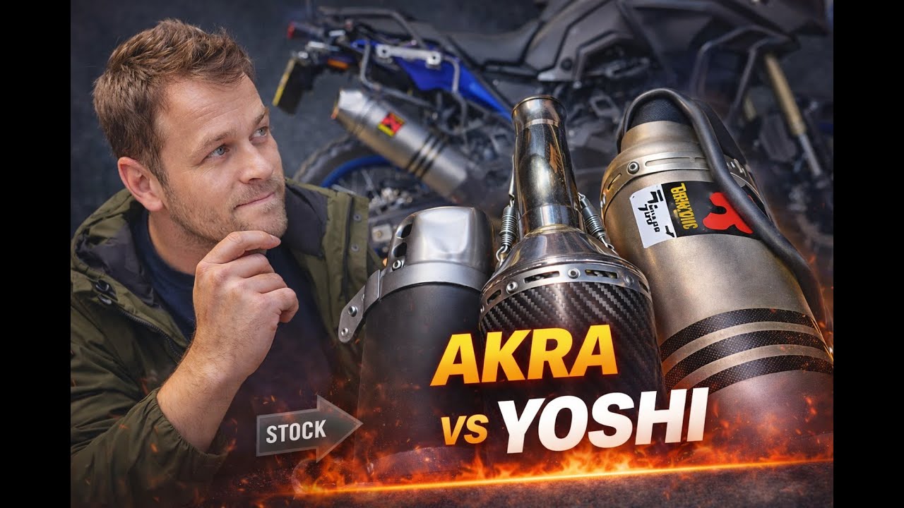 Akrapovic vs Yoshimura vs Stock  – Yamaha Tenere 700 Exhaust Test