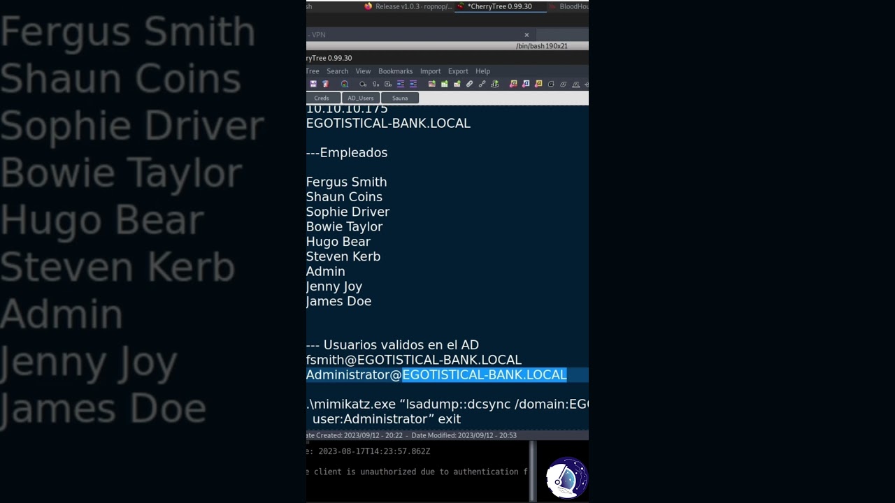 Using #impacket-secretsdump to download users hash. #ethicalhacking #windows #hackingtools