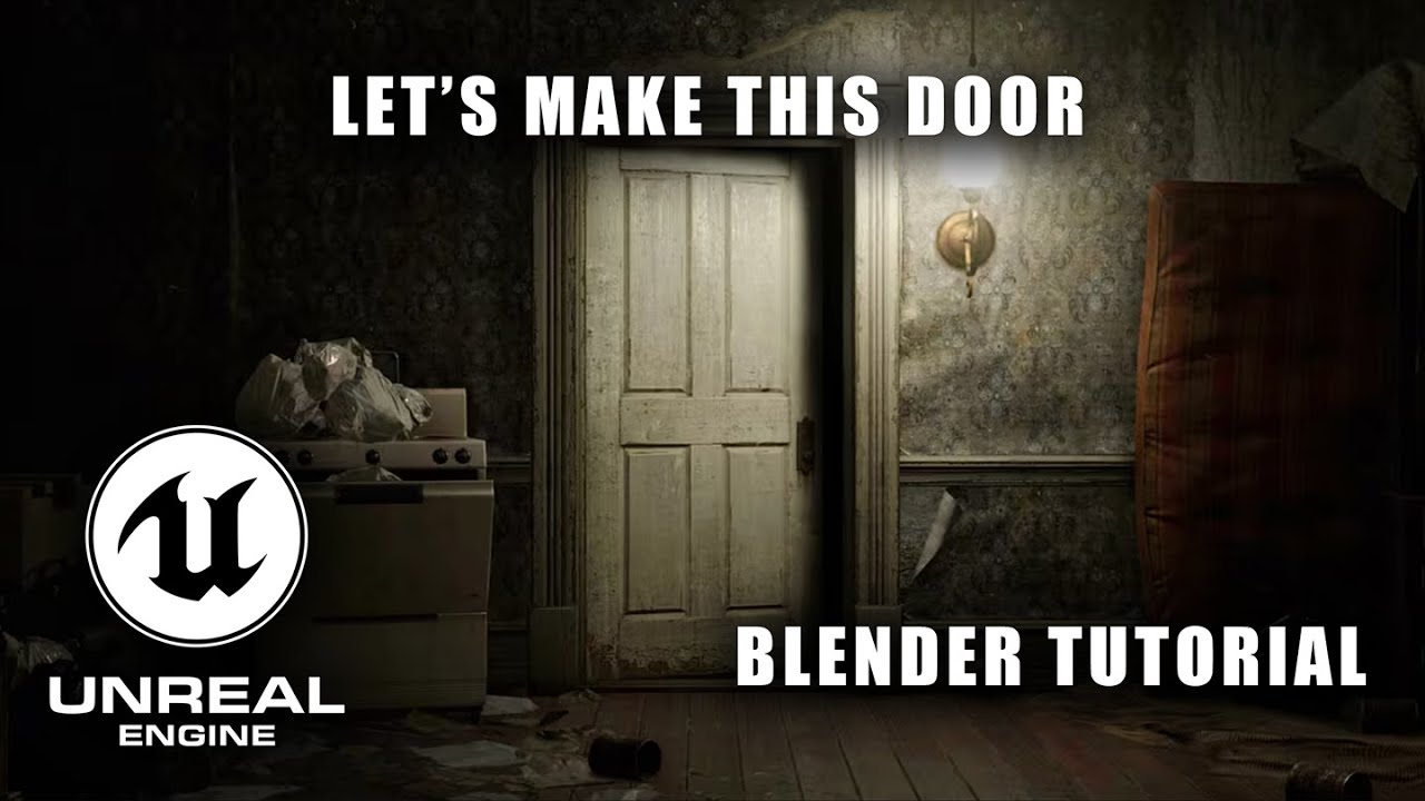 Create a Resident Evil 7 Style Door in Blender | 3D Modeling Tutorial
