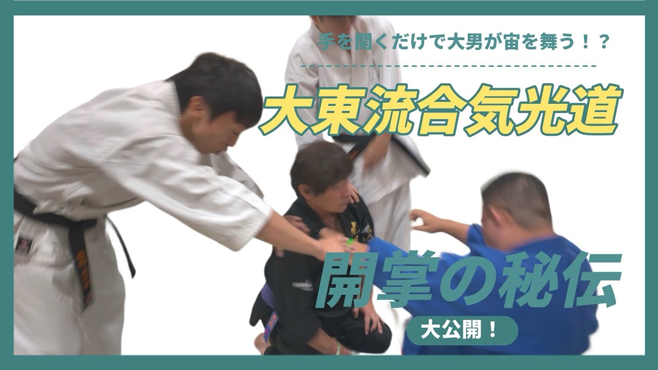 手を開くだけで大男が宙を舞う⁉︎大東流合気光道 開掌の秘伝大公開！