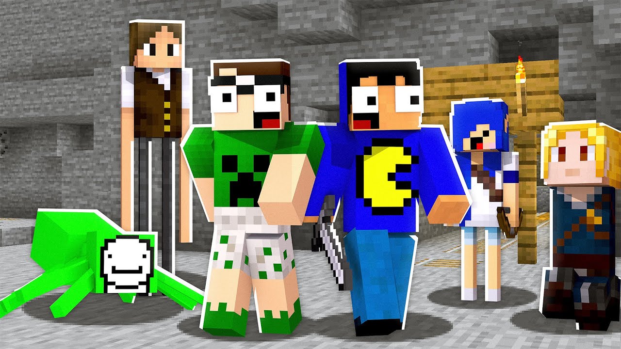 todos YOUTUBERS viraram MOBS no Minecraft 😱
