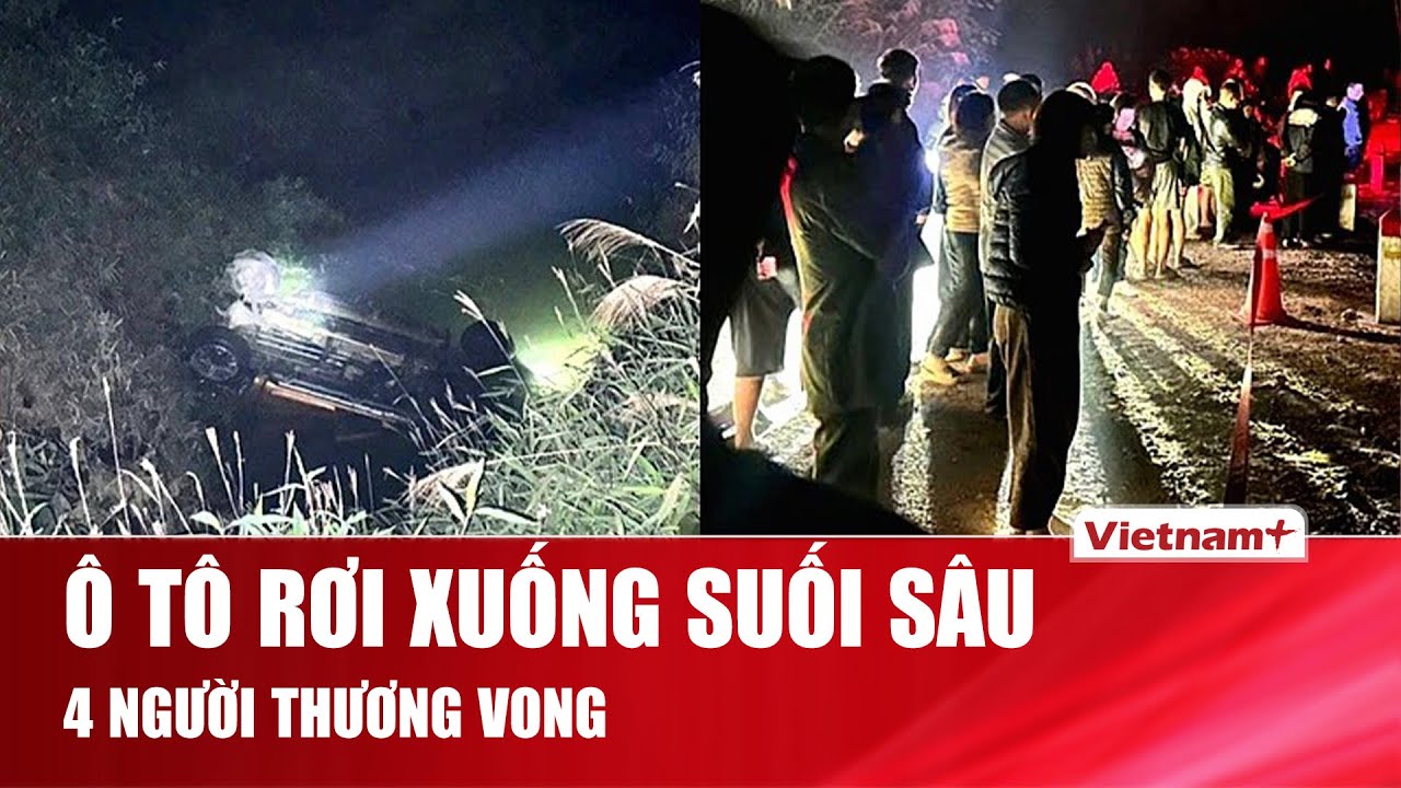TỐI 31/1: Ô tô lao xuống suối tại Lào Cai khiến 4 người thương vong, 2 người không qua khỏi