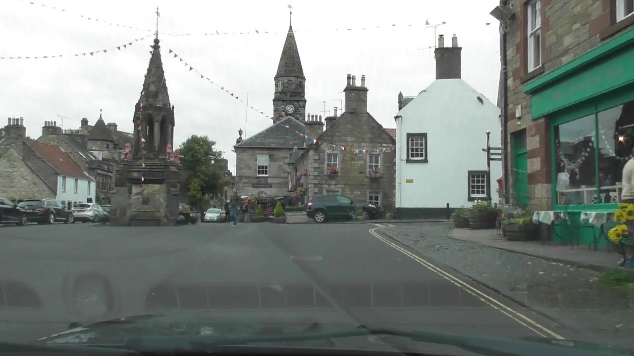 A drive through Ladybank through Freuchie and past Glenrothes