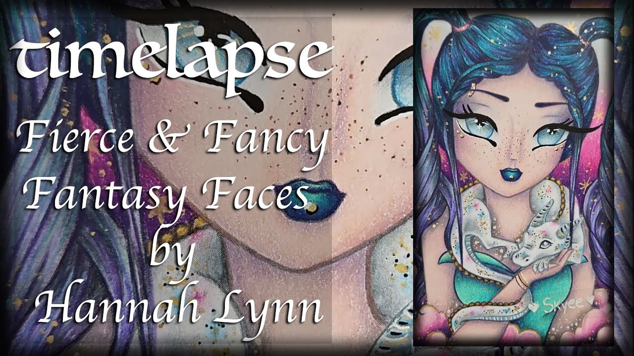 Adult Coloring - Timelapse - Happy Hatchling - Hannah Lynn's Fierce & Fancy Faces ♥
