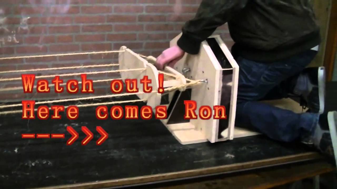 How to use the ropewalk. | DIY | make rope.