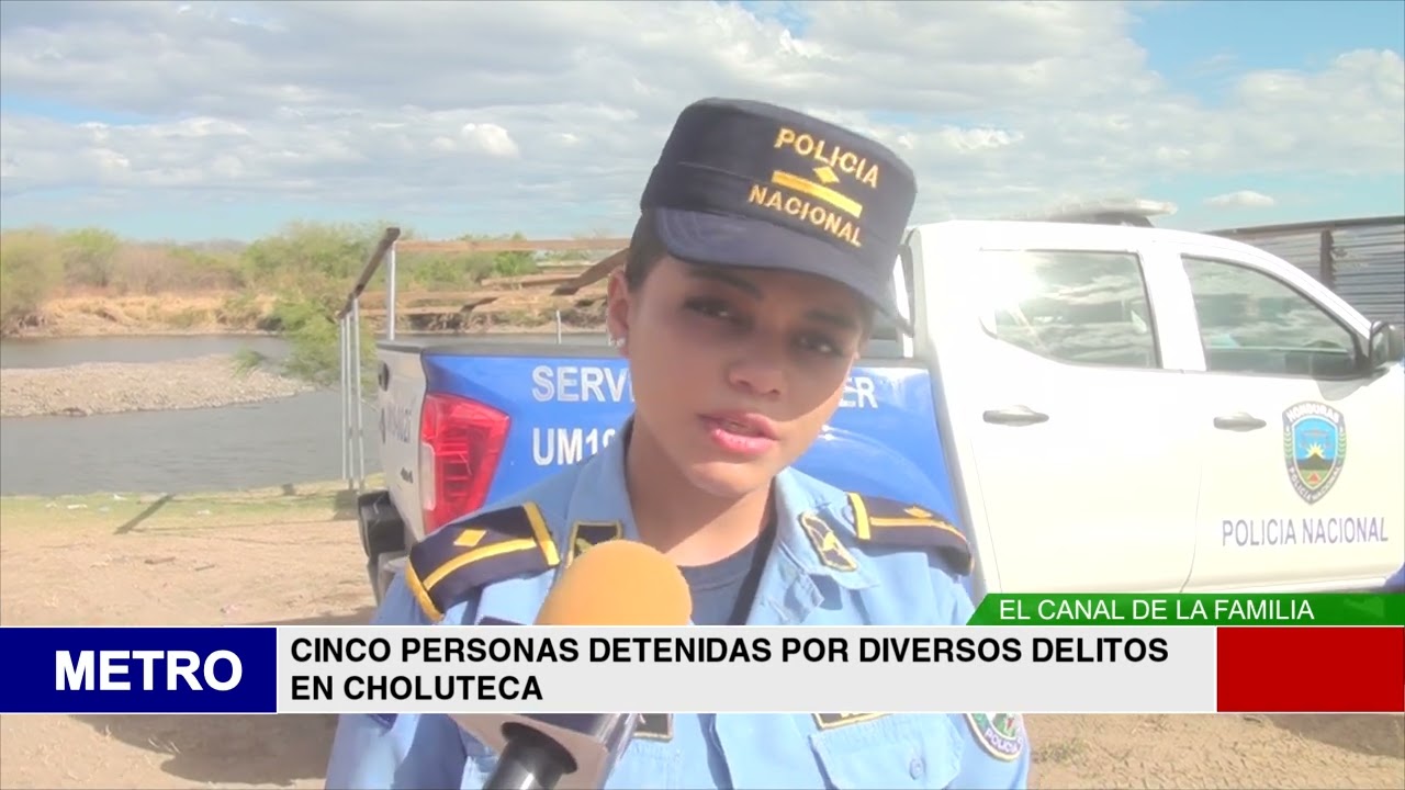 CINCO PERSONAS DETENIDAS POR DIVERSOS DELITOS EN CHOLUTECA