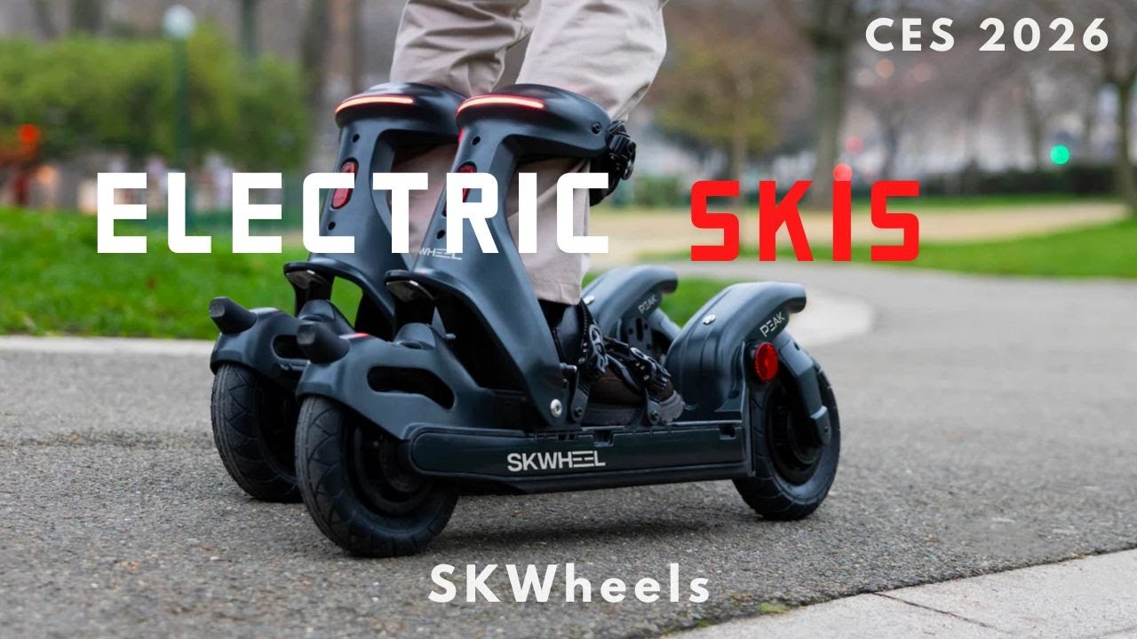 Первые в мире электрические лыжи - SKWheel