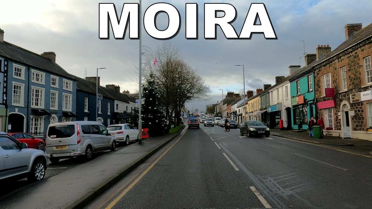 DRIVING through MOIRA VILLAGE in NORTHERN IRELAND * 4K (60fps)