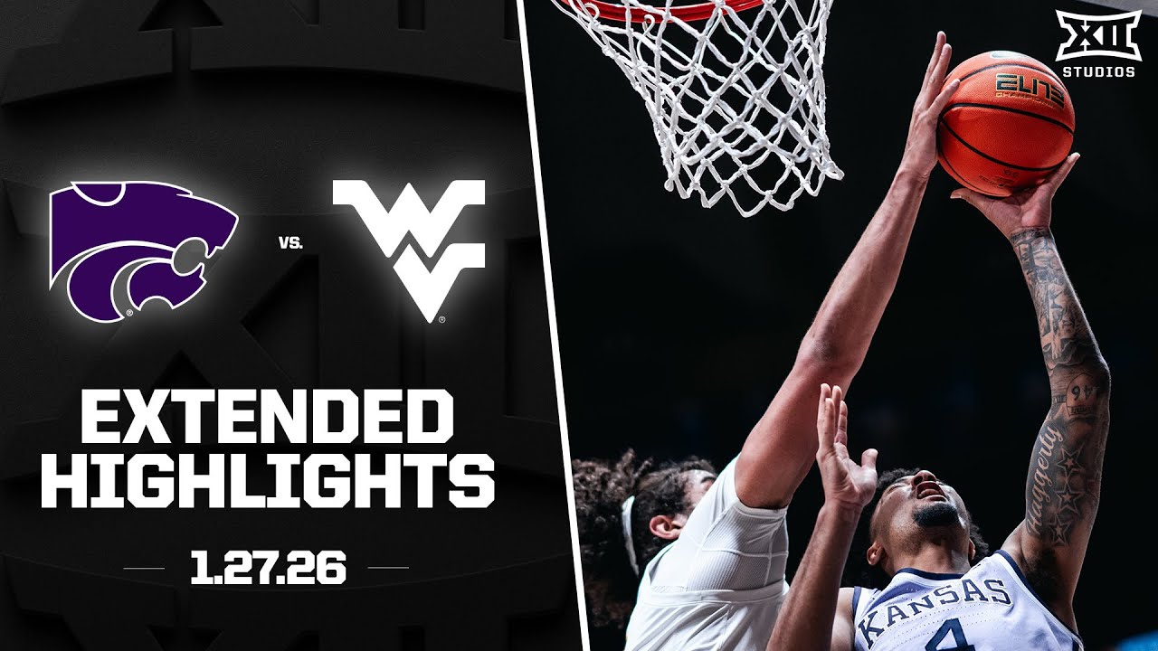 Kansas State vs. West Virginia Extended Highlights | 2025-26 Big 12 Men's Basketball