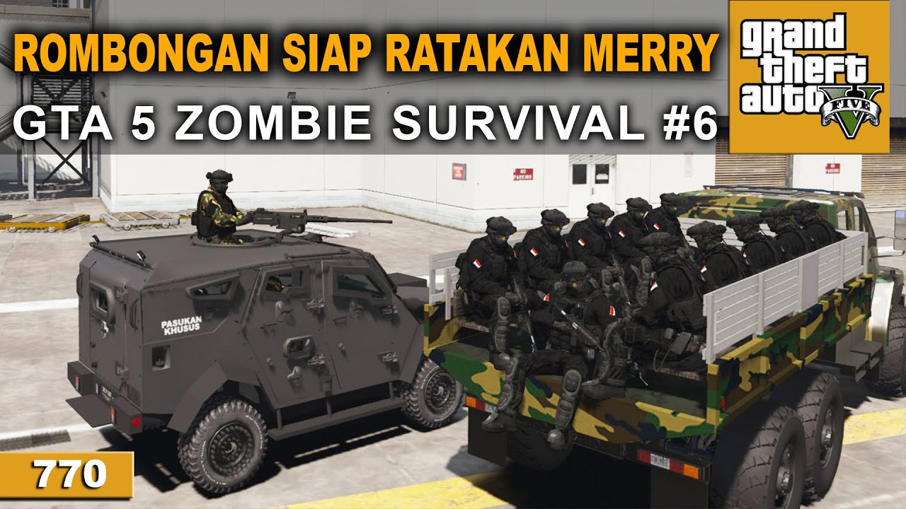 1 PERSONIL KOPASSUS TERTANGKAP - GTA 5 MOD ZOMBIE SURVIVAL # 770