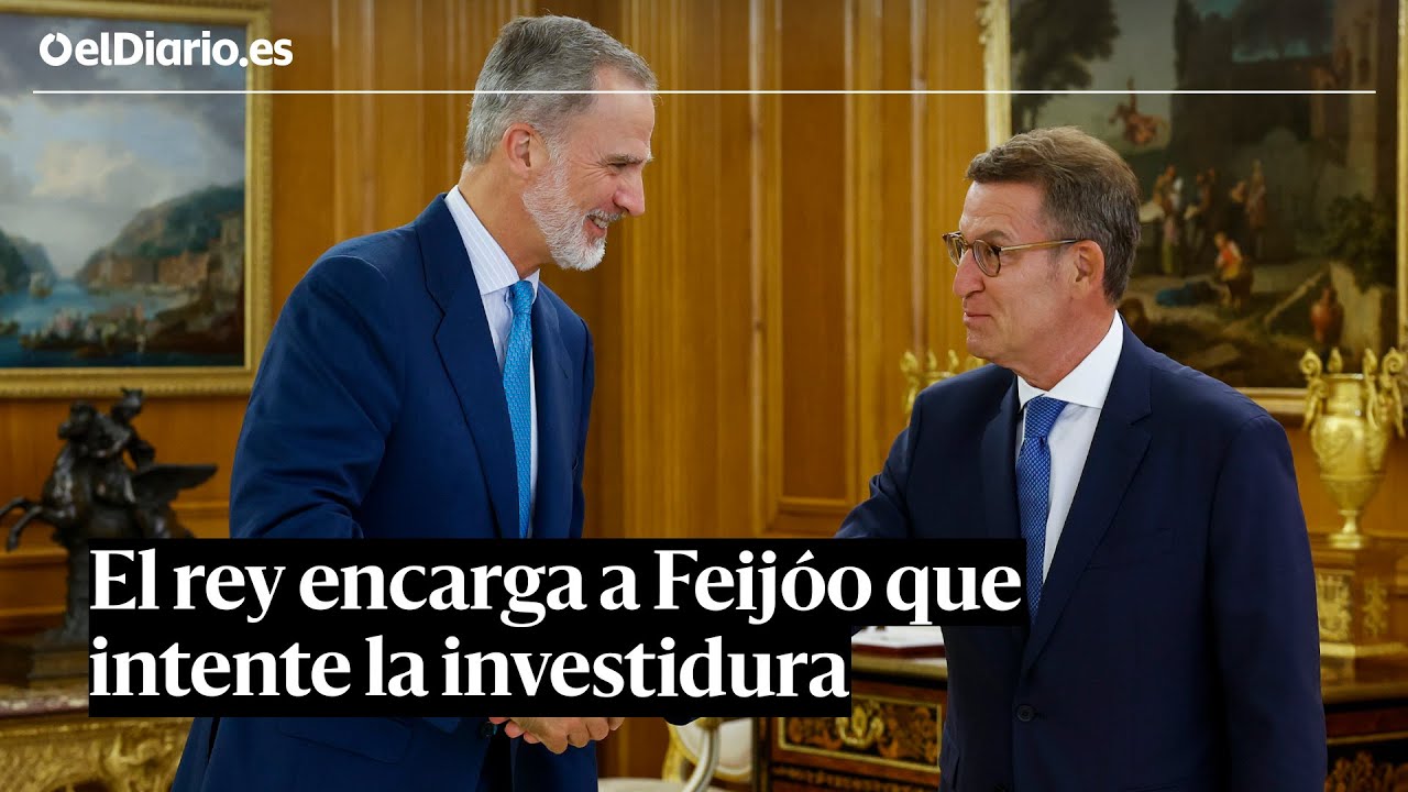 El rey encarga a Feijóo que intente la investidura sin tener garantizados los apoyos necesarios