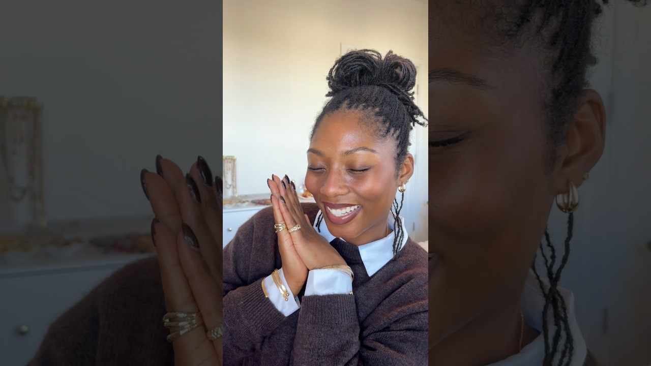 sisterlocks high bun tutorial!! 🤎✨ #shorts #sisterlocks #locs #locstyles