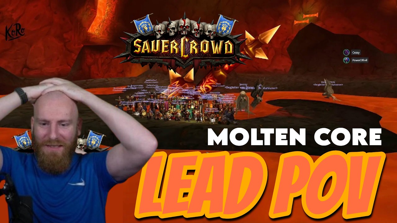 🔥Sauercrowd MOLTEN CORE RAID! LEAD POV | FalganWoW