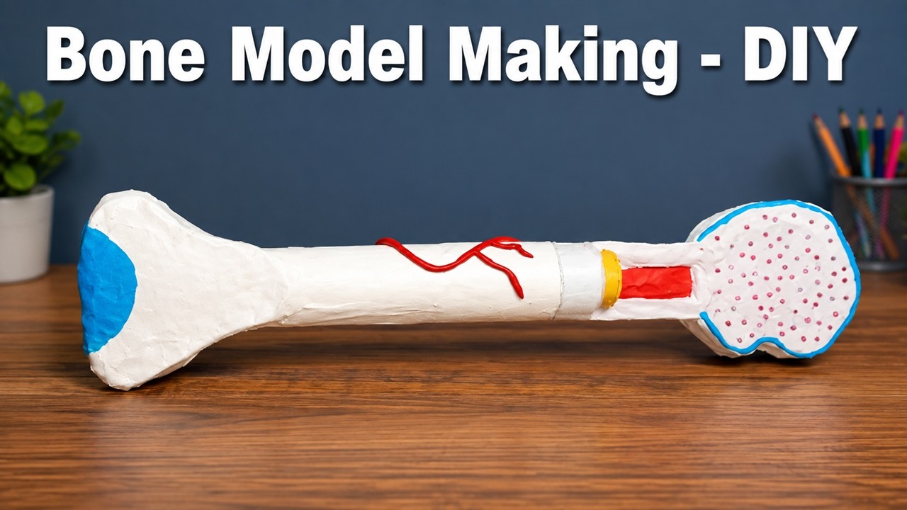 Bone Model Making Biology  Science Project   Diy At Home - CraftPiller  | still model