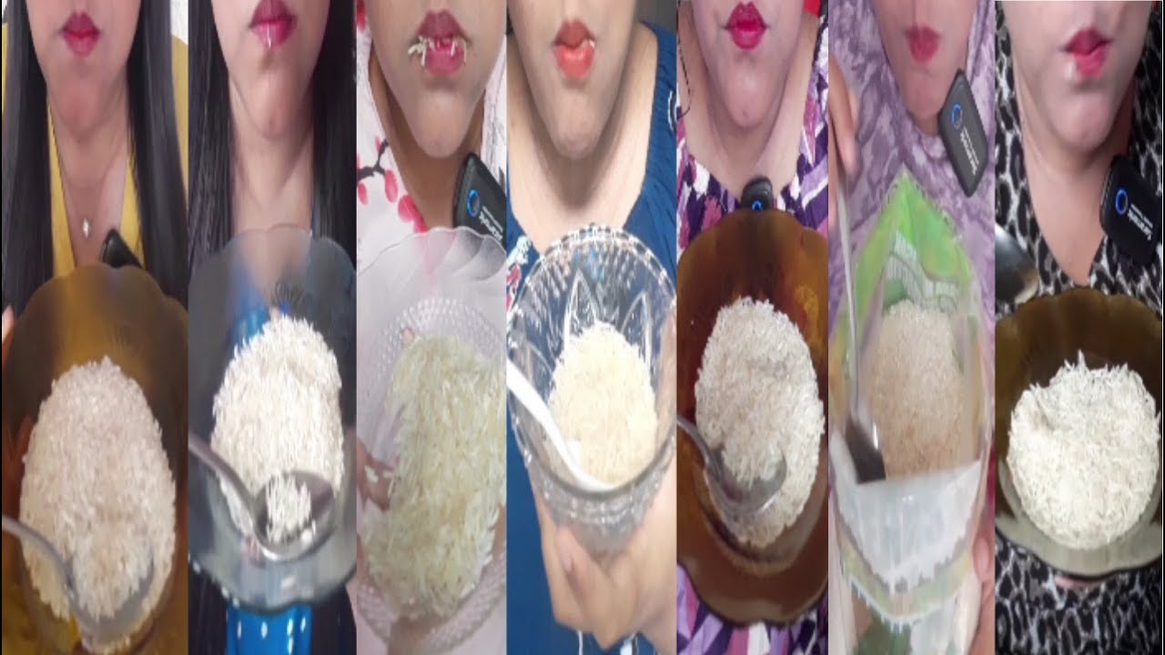 DYMA | ASMR RAW RICE EATING| Compilation Vidios Raw Rice | asmrrawrice |asmrrawriceeating|asmrsounds