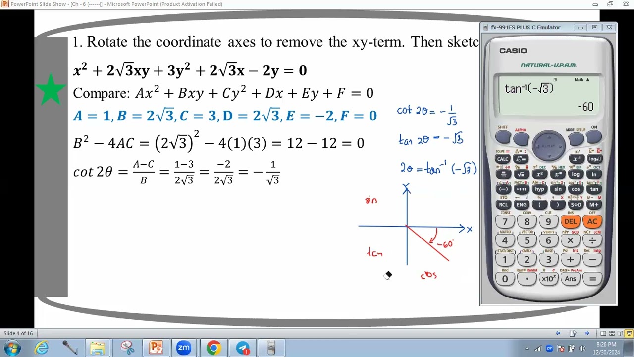 # Grade 12 math (Ch 6) Ex 6.4 - No.1 (by new method)