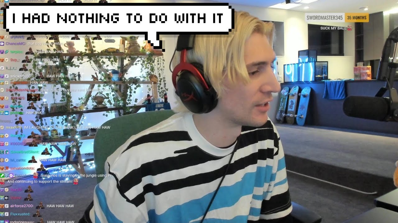 xQc had nothing to do with his Ex getting Banned on Twitch