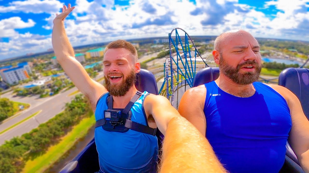 Riding INSANE Roller Coasters at SeaWorld Orlando!!! Full Day Experience
