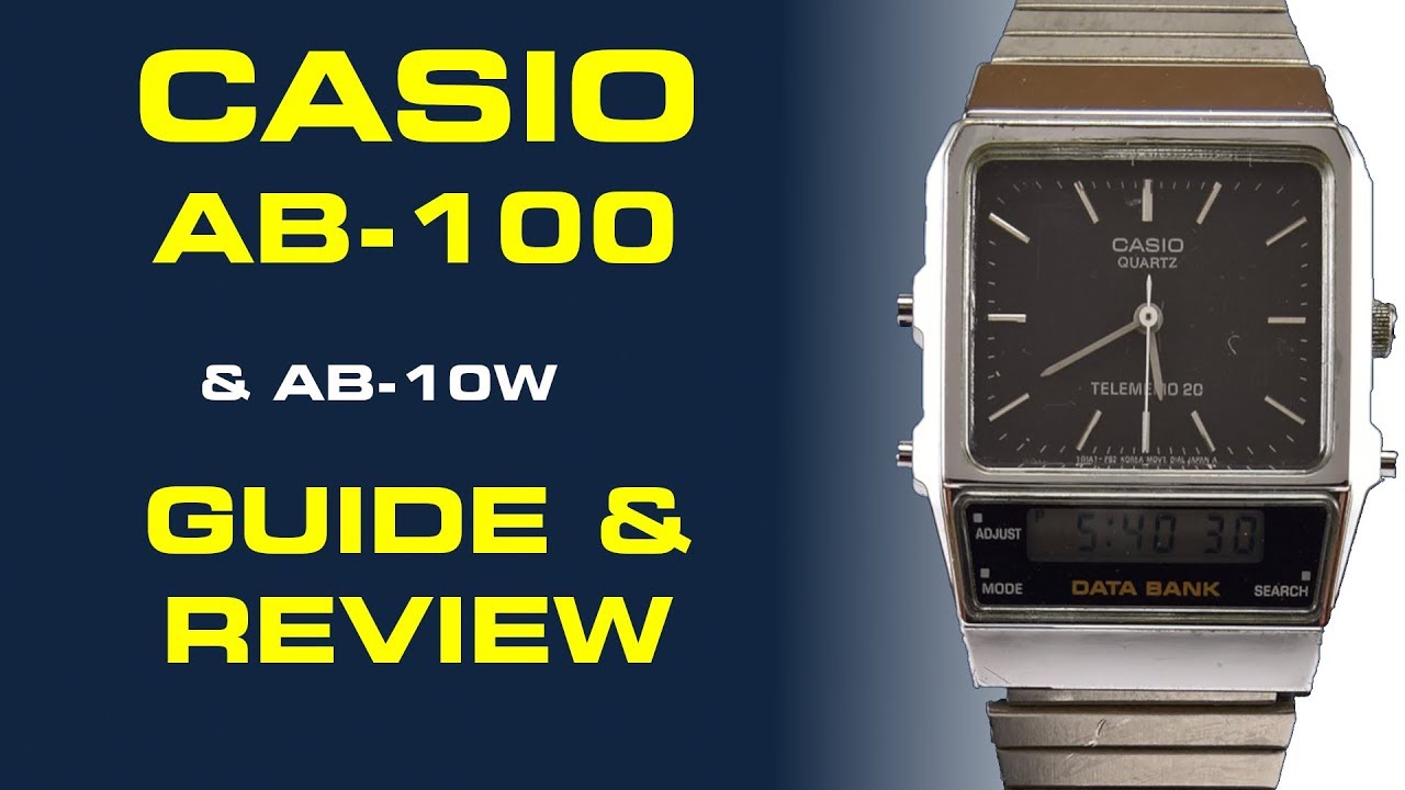 Casio Data Bank Watches  AB-100 and AB-10 Guide & Review