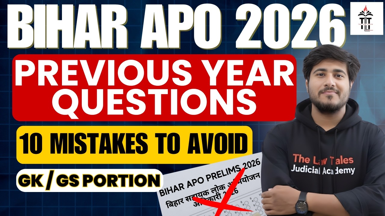 10 Mistakes in Bihar APO Exam + PYQ Analysis (GK/GS) | Live Session
