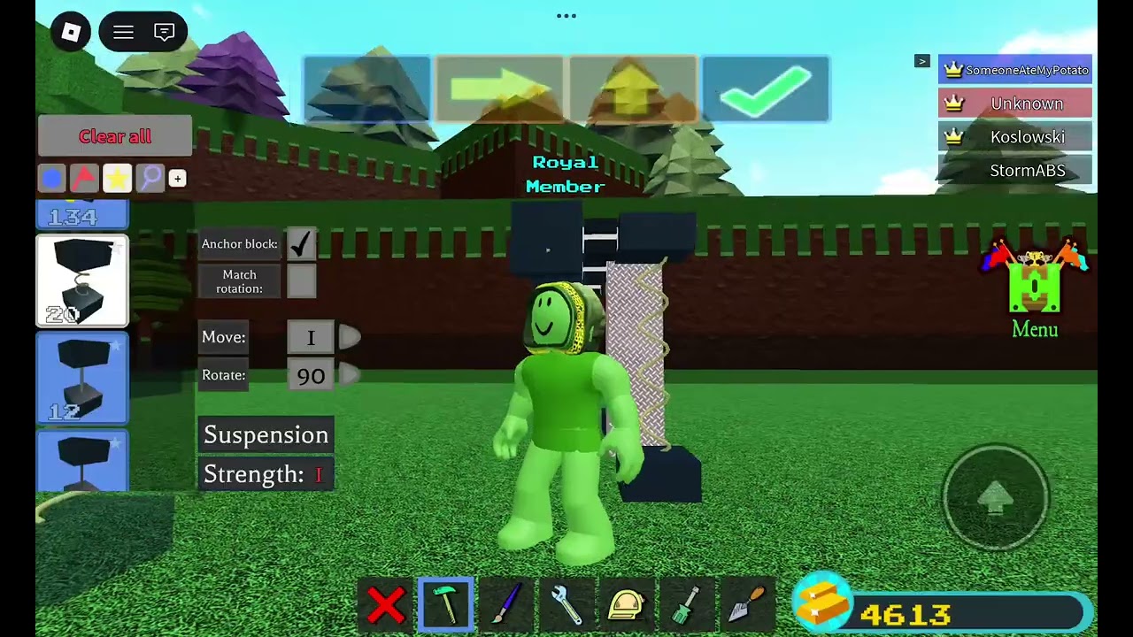 how to compare blocks weighs in build a boat 