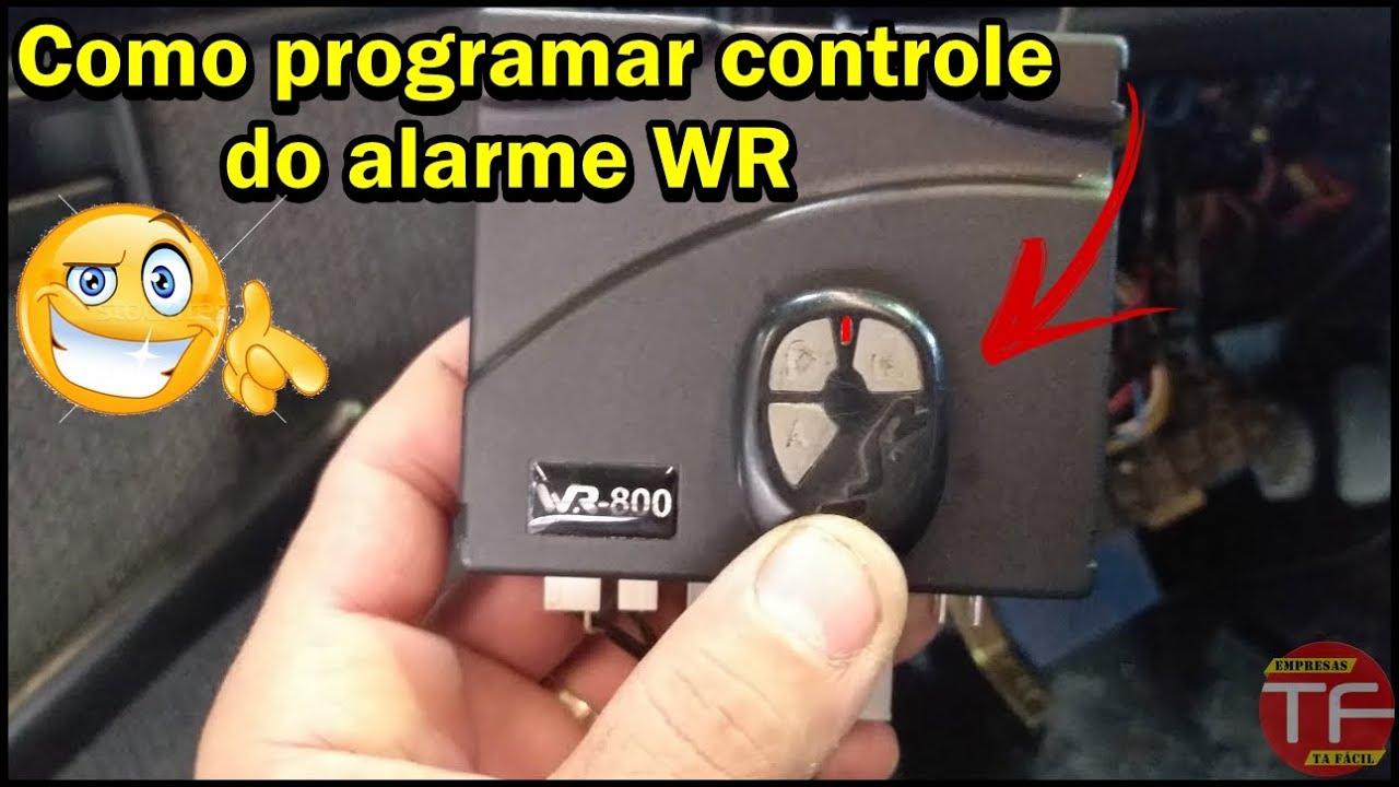 Como codificar o controle do alarme WR