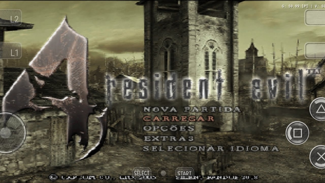 Jogando resident 4 no emulador Nethersx2 no galaxy A07 