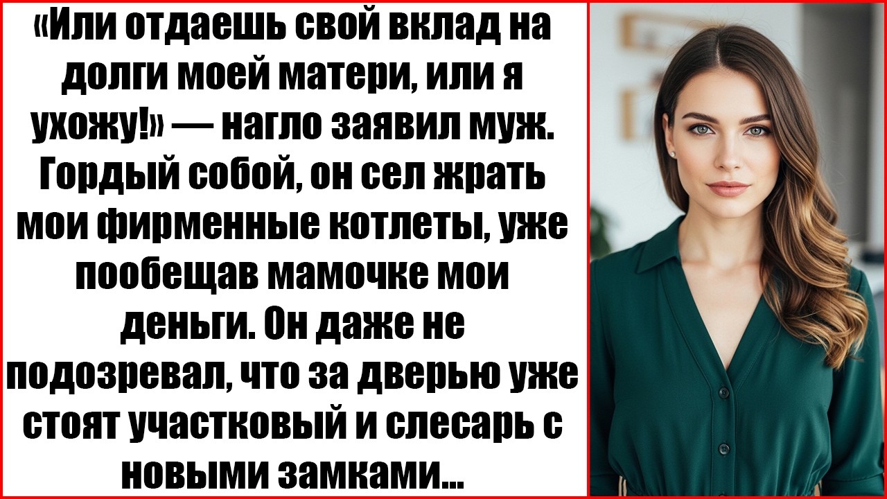 «Закроешь долг матери, или я ухожу!» Этот ужин стал для мужа роковым