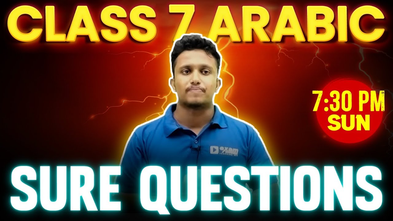 Class 7 Arabic Christmas Exam | Sure Questions | Exam Winner Class 7