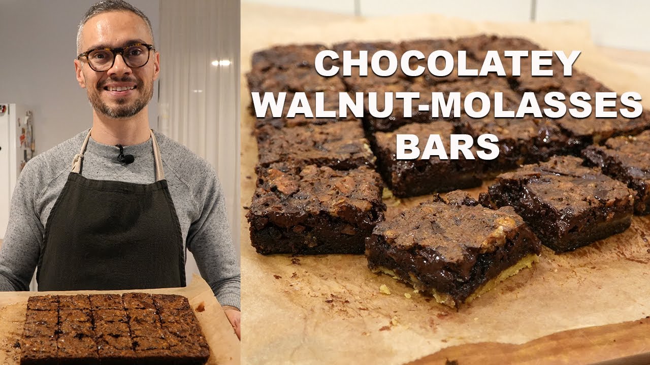 Better Than Pecan Pie: Chocolatey Walnut-Molasses Bars | Joseph Erdos