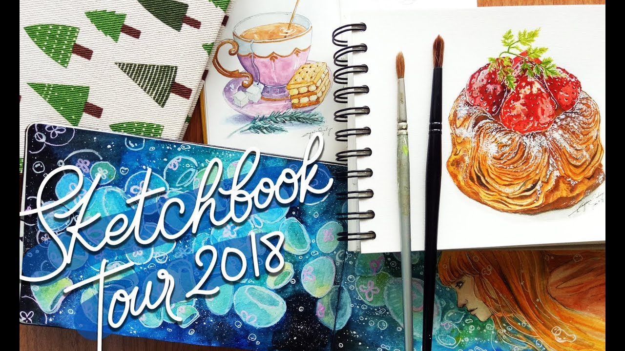 ТУР ПО АКВАРЕЛЬНЫМ СКЕТЧБУКАМ 2018
