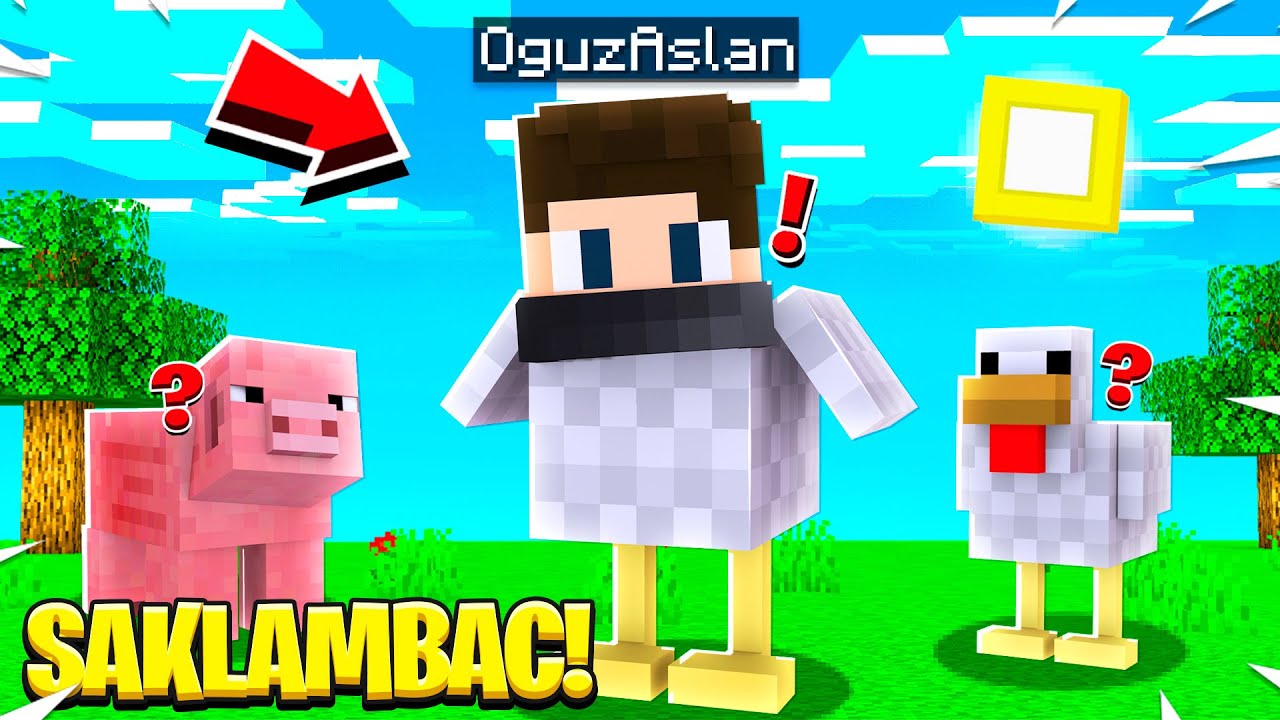 TAVUK OLDUM - Minecraft Hayvan Saklambaçı