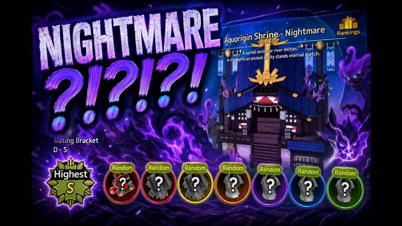 Sword X Staff - Aquorigin Shrine NIGHTMARE! - Highest S Rank Rewards!