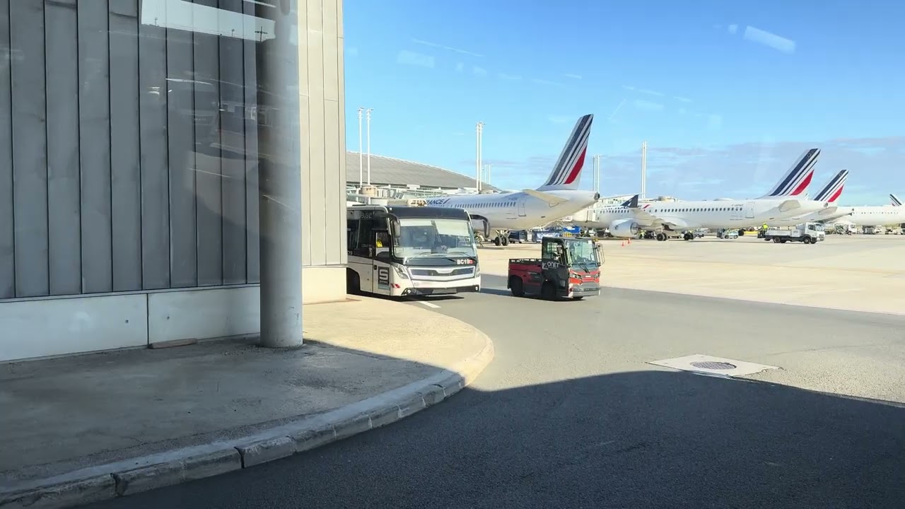 Inside Paris Charles de Gaulle Airport in France 🇫🇷 #travel #automobile #train #smartphone 