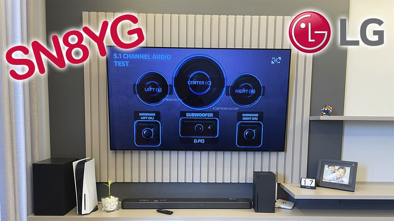 Testando LG Home Theater SoundBar SN8YG | Análise Rápida, Instalação e Teste de Som