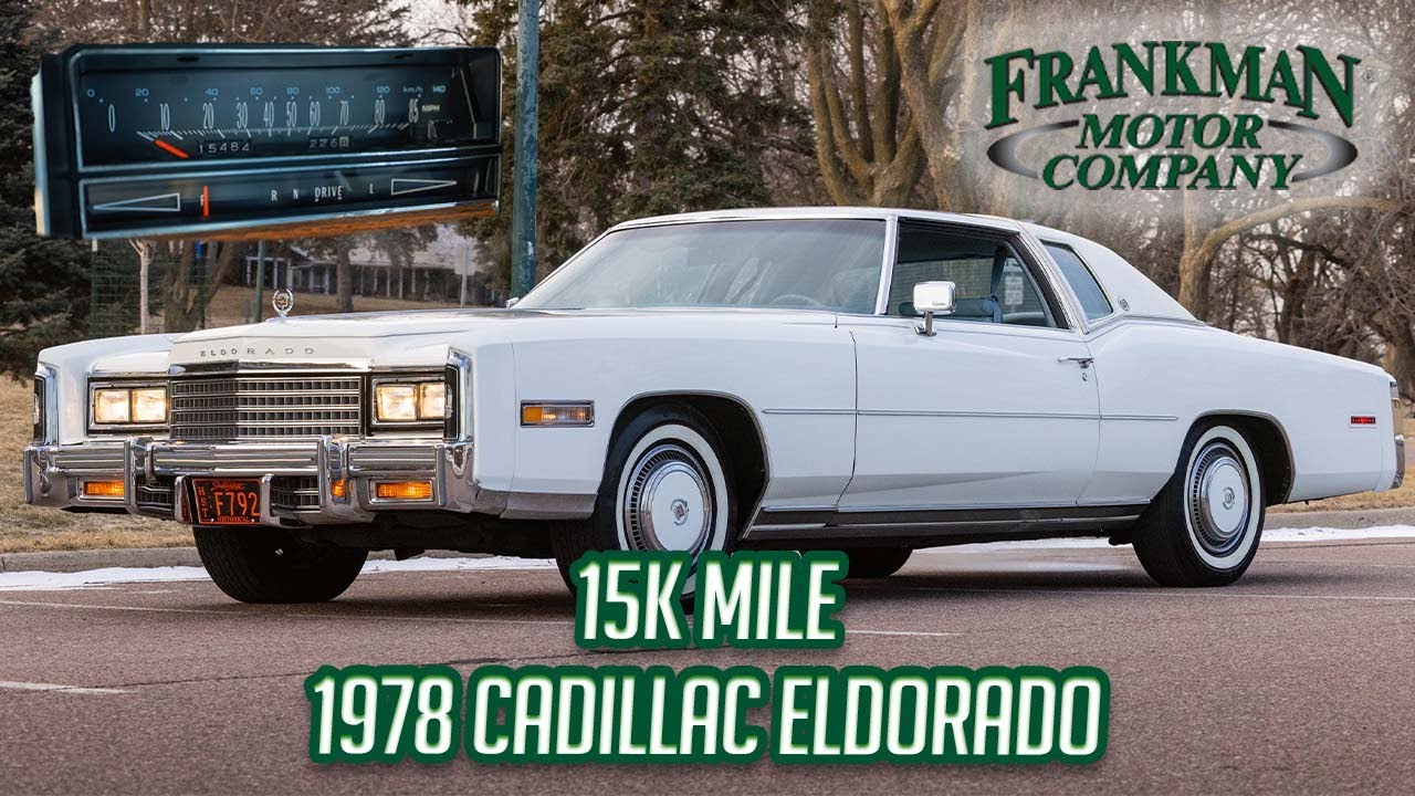 Stunning 1978 Cadillac Eldorado Cabriolet Astroroof – Just 15K Miles, Luxury at Its Finest!
