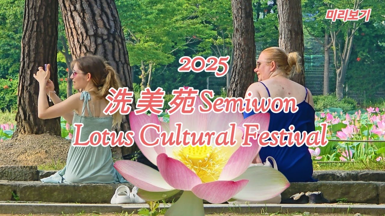 2025 洗美苑 연꽃 Semiwon Lotus Cultural Festival  7월7일 
