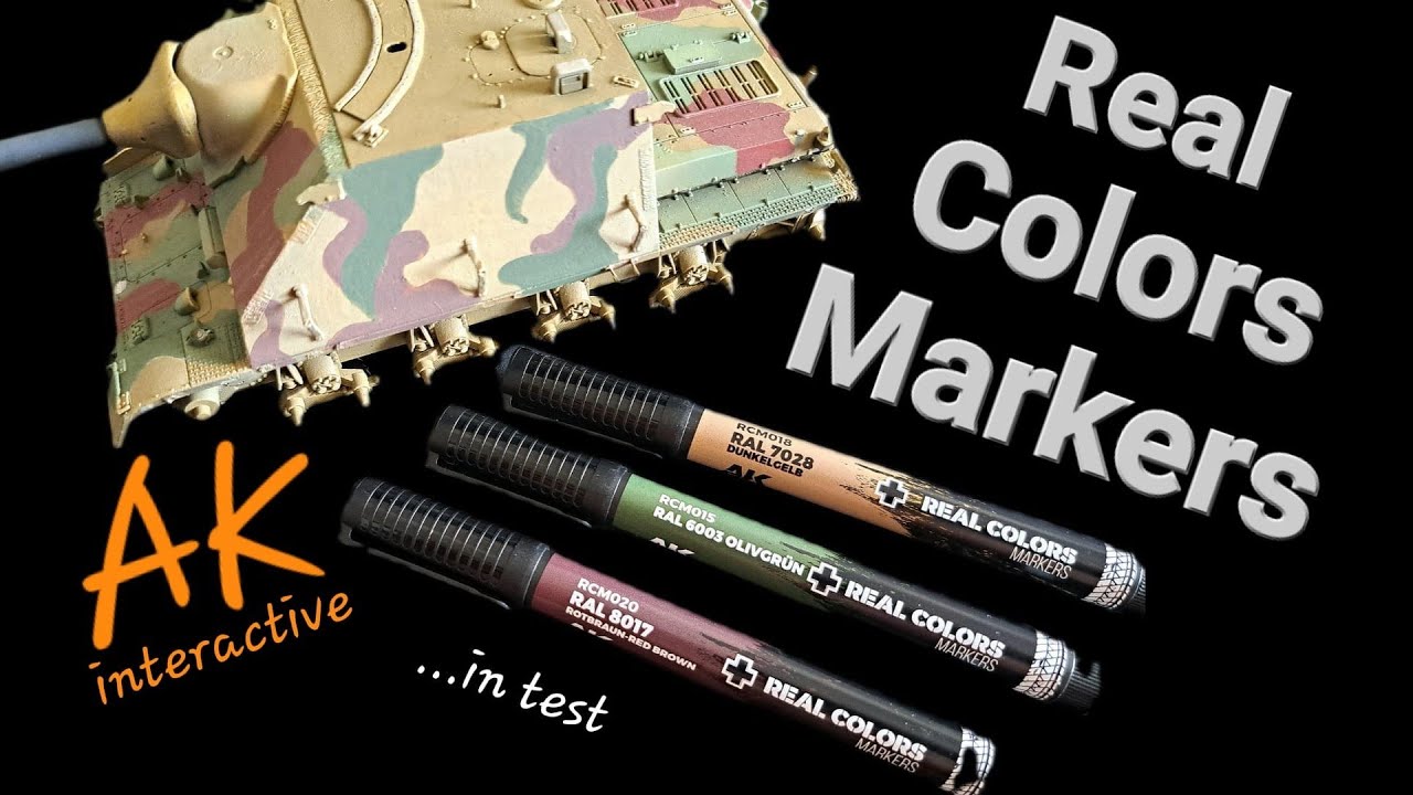 Real Colors Markers test from AK interactive on Jagdpanzer IV.