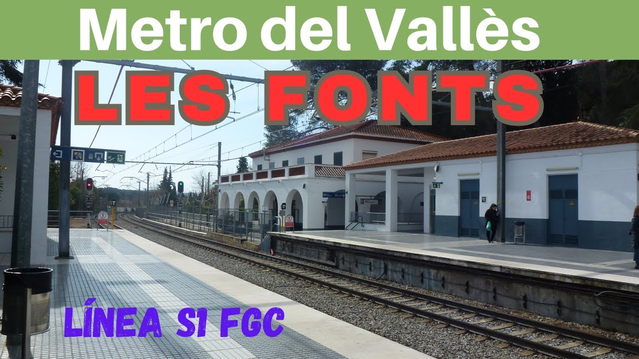 LES FONTS METRO DEL VALLÈS trenes de FGC. Un barrio que depende de dos ciudades