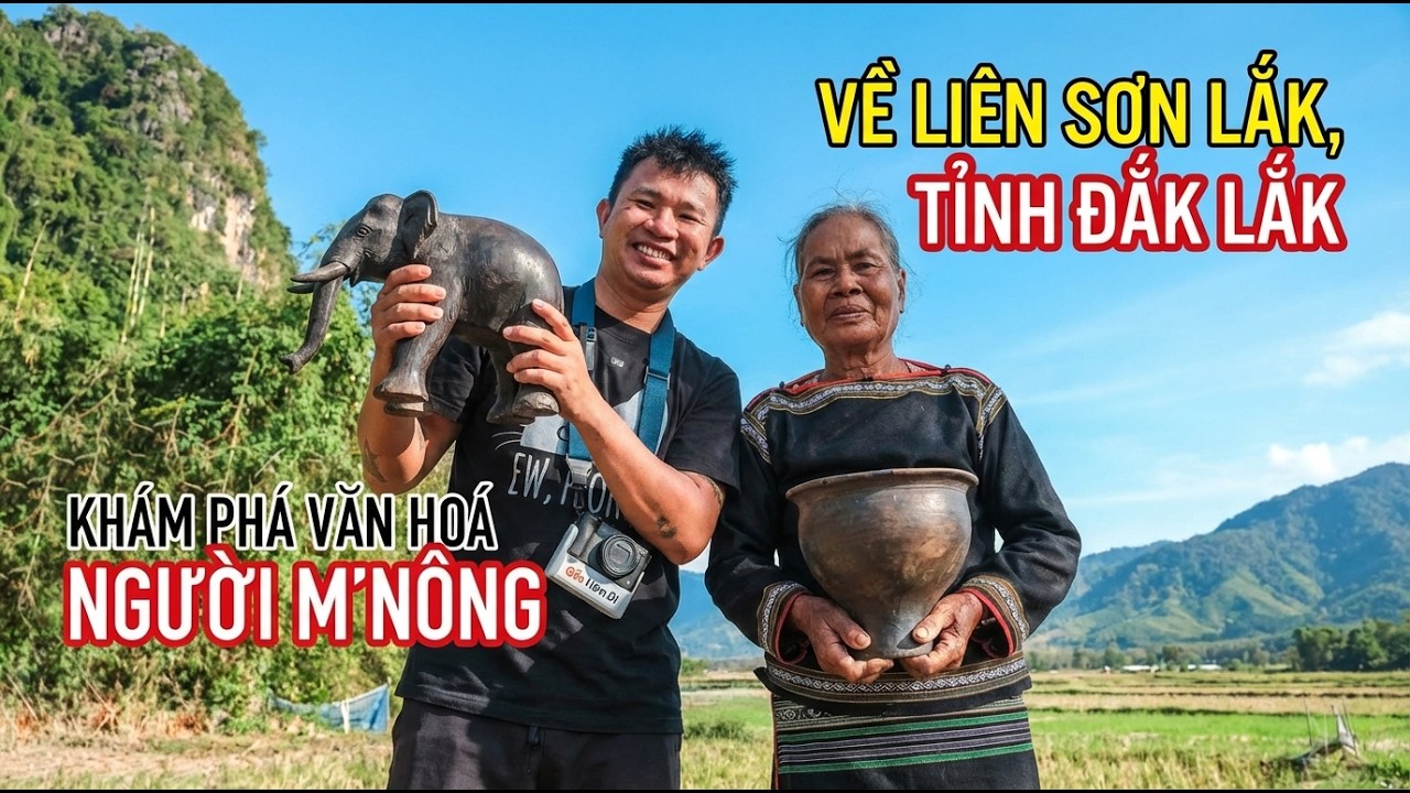 Du lịch Đắk Lắk - Một ngày ở Lắk: Chơi với Voi & trải nghiệm văn hoá người M’Nông | #GauHamDi 62