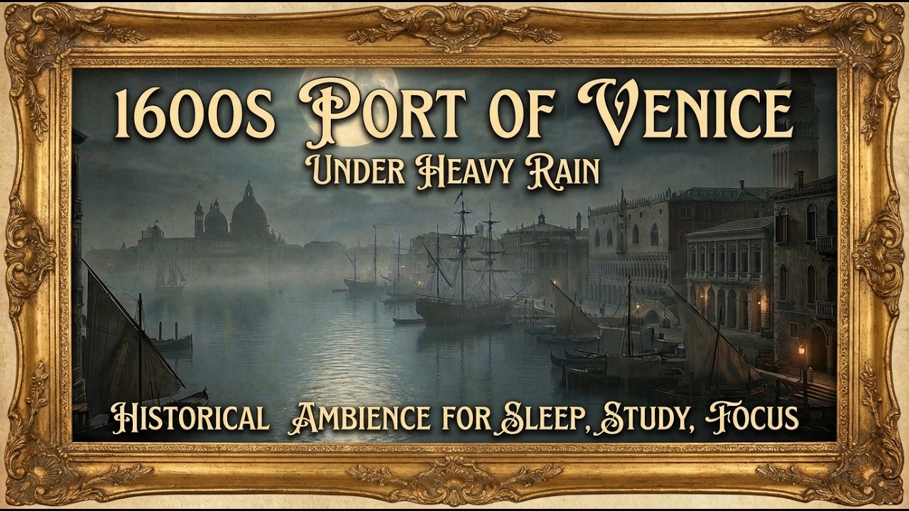 1600s Carthage Port, Under the Rain | Historical Ambience for Sleep, Study, Focus