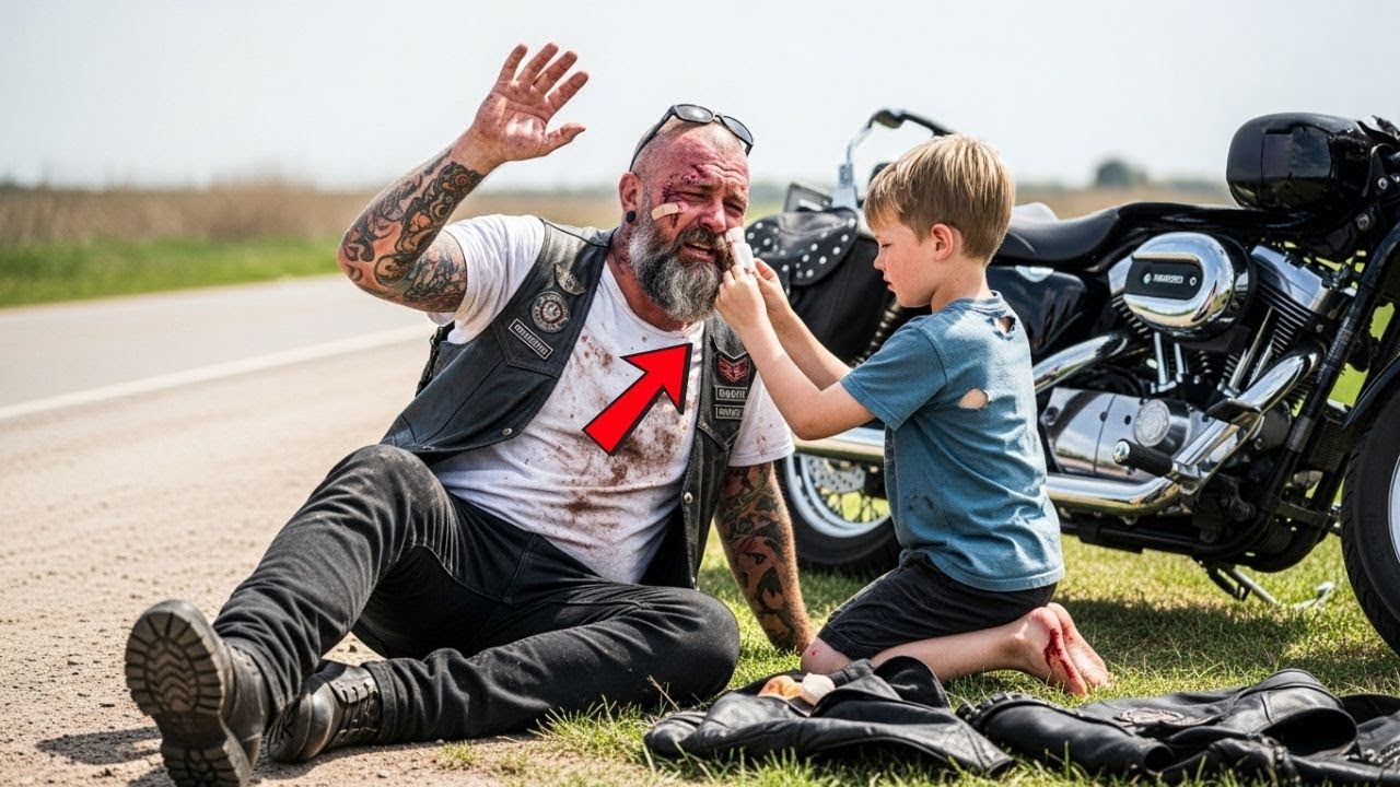 Obdachloser Junge rettet Hells Angel und wird verprügelt – 98 Biker erschüttern die Stadt