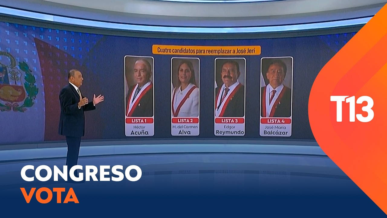 Los cuatro candidatos para reemplazar a José Jerí como presidente de Perú